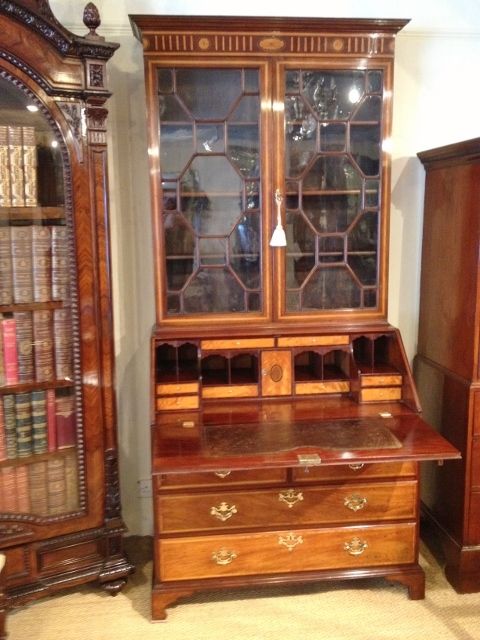 fig 1. GEORGIAN BUREAU BOOKCASE