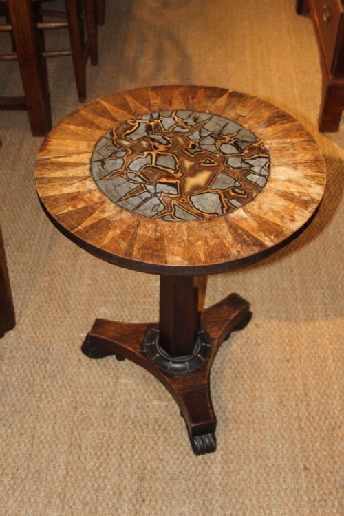 Septarian Nodule Topped Table