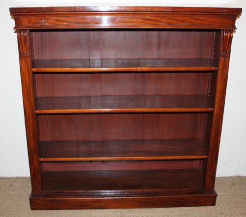 Victorian Mahogany Open Bookcase