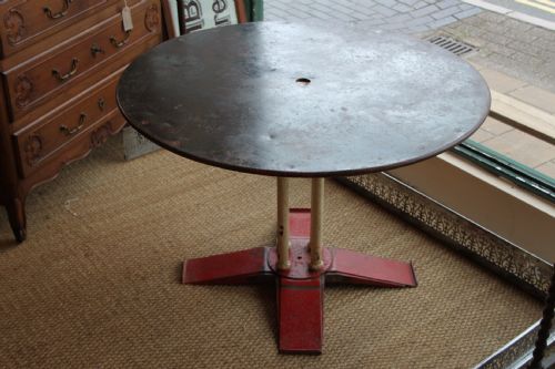 Art Deco Metal Bistro Table / Garden Table