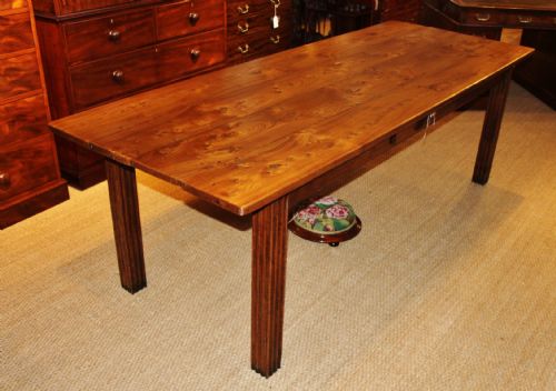 Elm Farmhouse Table / Kitchen Table / Dining Table