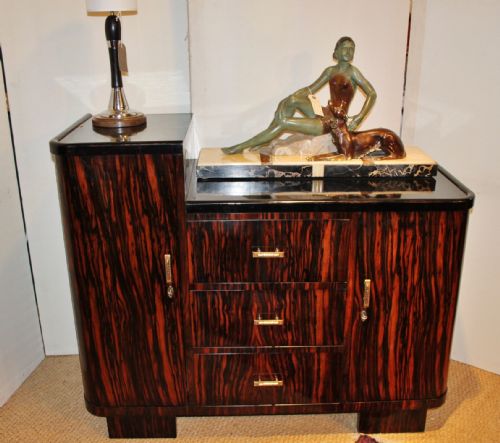 Art Deco Side Cabinet / Cocktail Cabinet