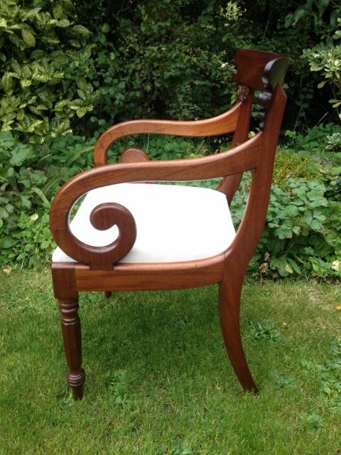 fig 1.  DESK CHAIR IN MAHOGANY C 1830