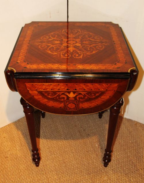 Napoleon III Inlaid Side Table