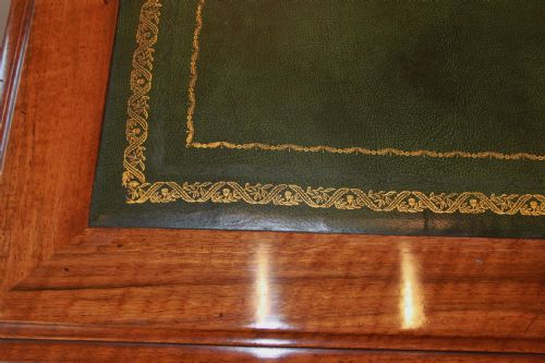 fig 1. Large walnut pedestal desk 