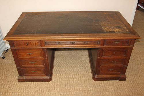 Large Walnut Desk