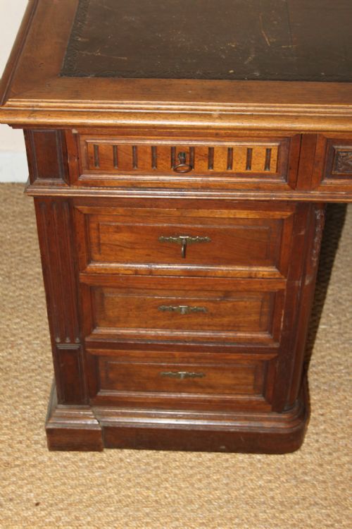 fig 1. Large walnut desk