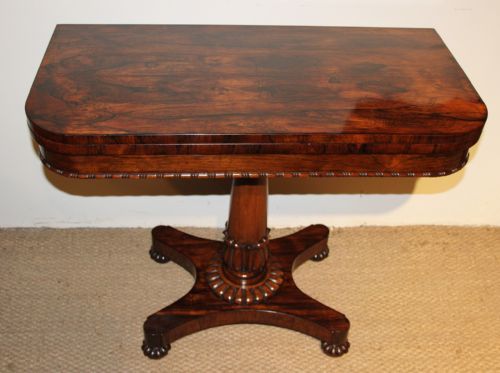 Rosewood Card Table