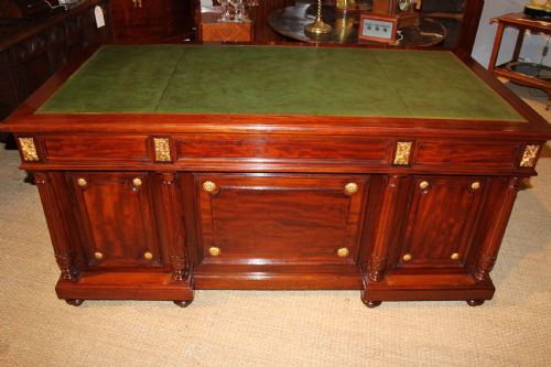 fig 1. Mahogany pedestal desk