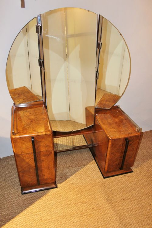 Art Deco Walnut Dressing Table