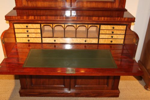 fig 1. Victorian Mahogany secretaire bookcase