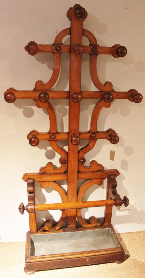 Victorian Oak Hallstand