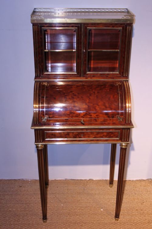 19th Century Mahogany Cylinder Desk