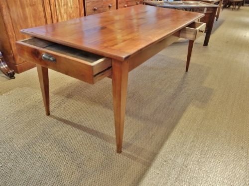 Cherry Wood Farmhouse Kitchen Table