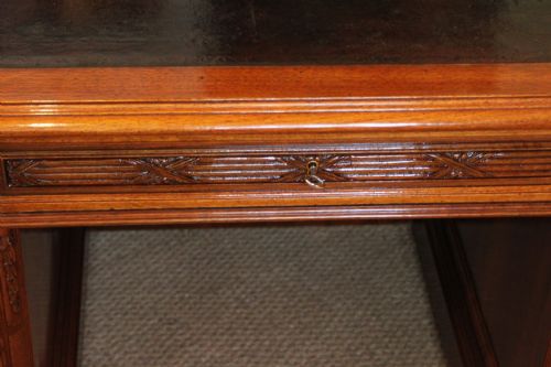 fig 2. Large walnut pedestal desk