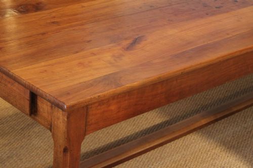 fig 1. Large cherrywood farmhouse table / kitchen table / dining table