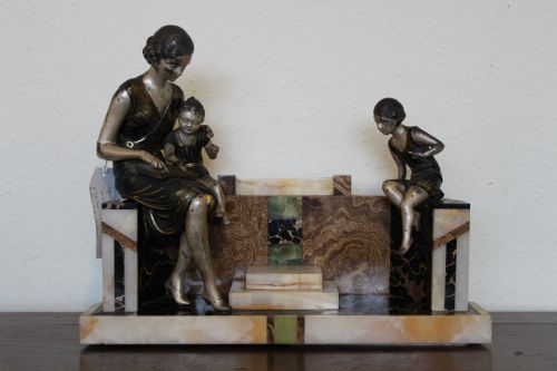 Art Deco Spelter Group by Uriano