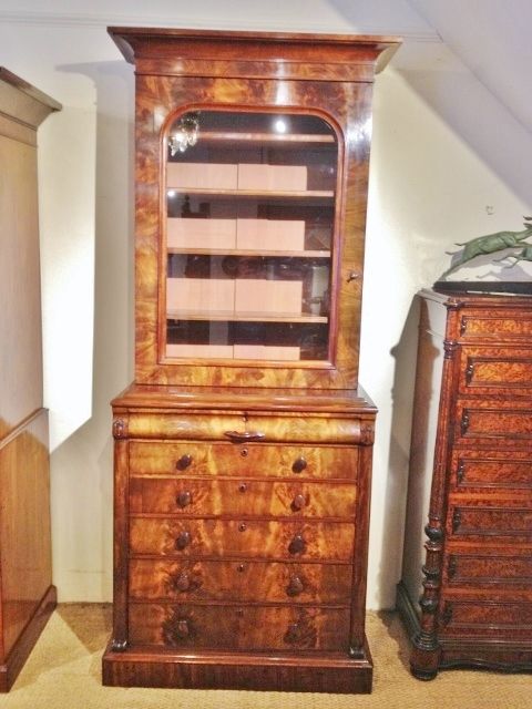 Mahogany Library Bookcase