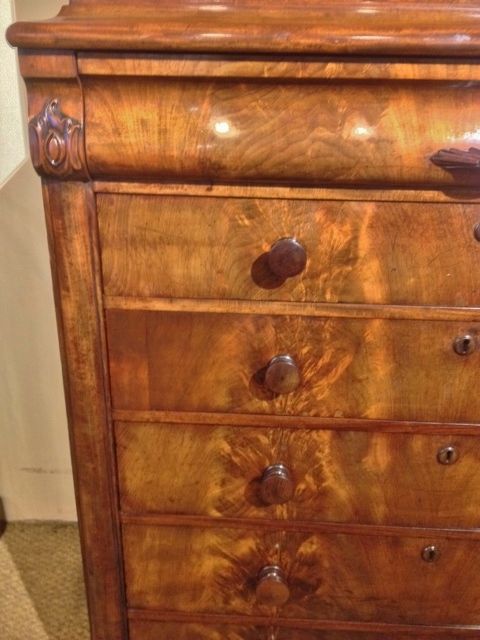 fig 1. MAHOGANY LIBRARY BOOKCASE