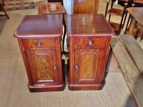 Mahogany Bedside Cabinets