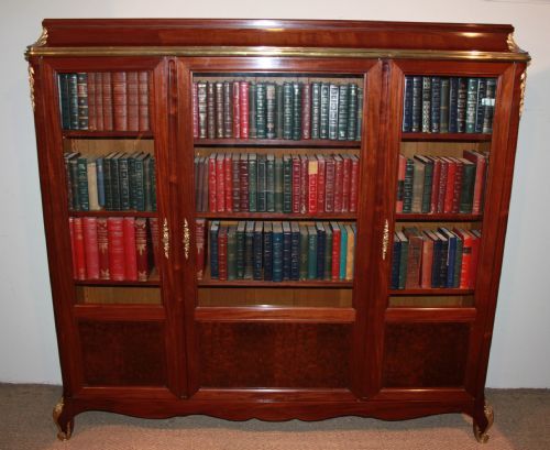 Antique 3 Door Bookcase
