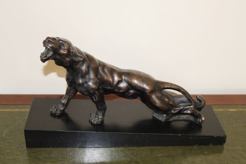 Art Deco Bronze Panther