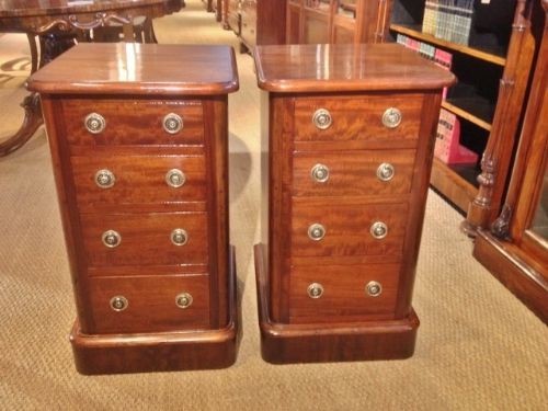 Mahogany Bedside Cabinets