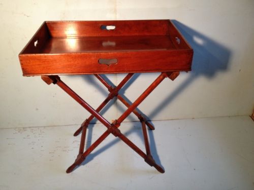Lovely Antique Butlers Tray on Original Georgian Stand