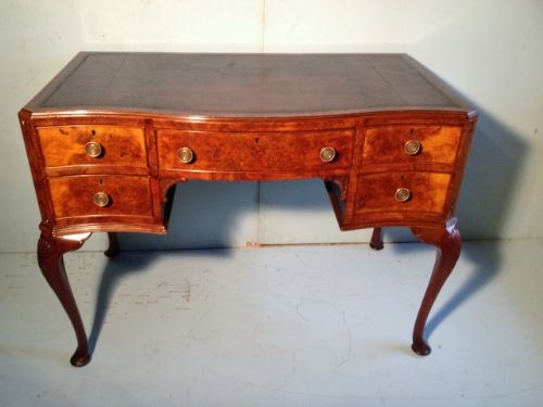 Antique Walnut Writing Desk / Dressing Table