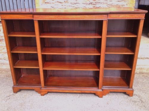 Antique Mahogany Bookcase with Inlay.