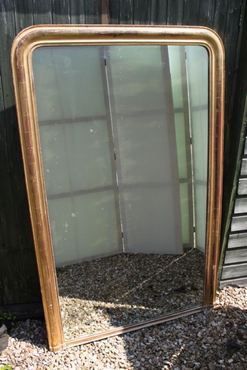 Large Antique Gilt Mirror