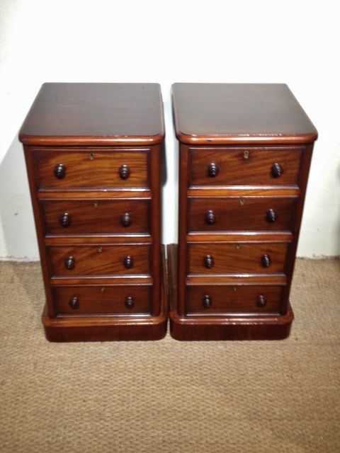 Mahogany Bedside Cabinets
