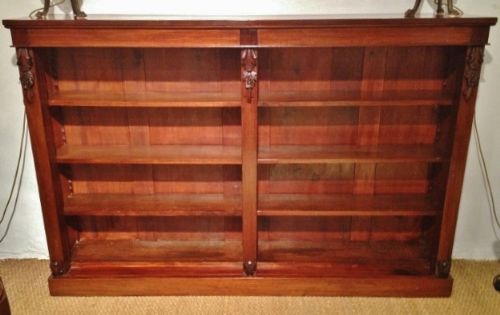 Mahogany Open Bookcase