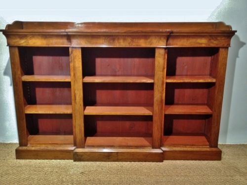 Antique Walnut Open Bookcase. C 1860