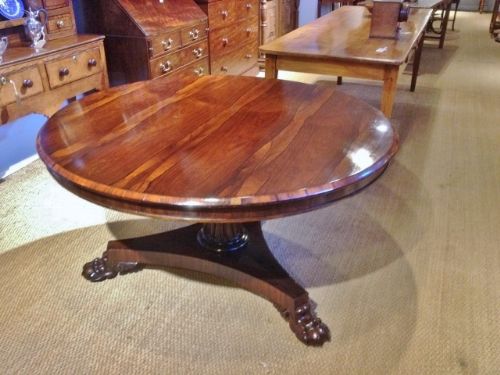 fig 1. ANTIQUE DINING TABLE ROSEWOOD C 1840