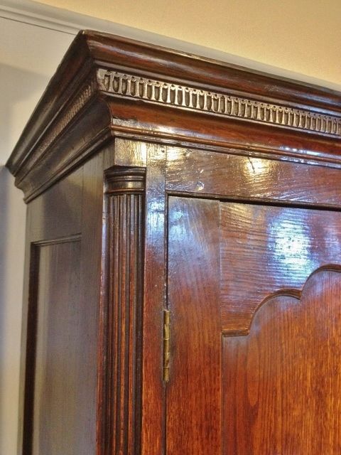 fig 1. ANTIQUE WARDROBE  CUPBOARD OAK C 1800