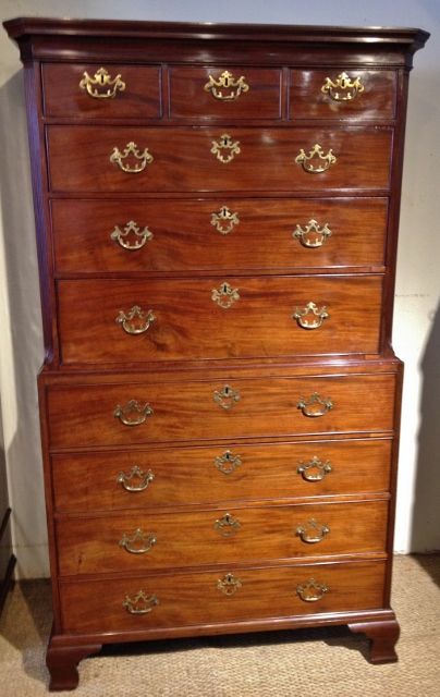 Chest on Chest  Mahogany C 1800