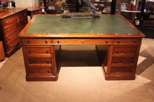 Large 18 Drawer Partners Desk