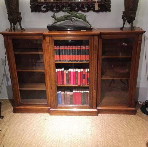 Victorian Breakfront Bookcase