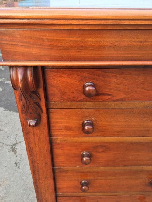fig 1. WALNUT WELLINGTON CHEST C 1880
