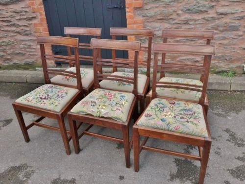 Set of 6 Antique Dining Chairs C 1800