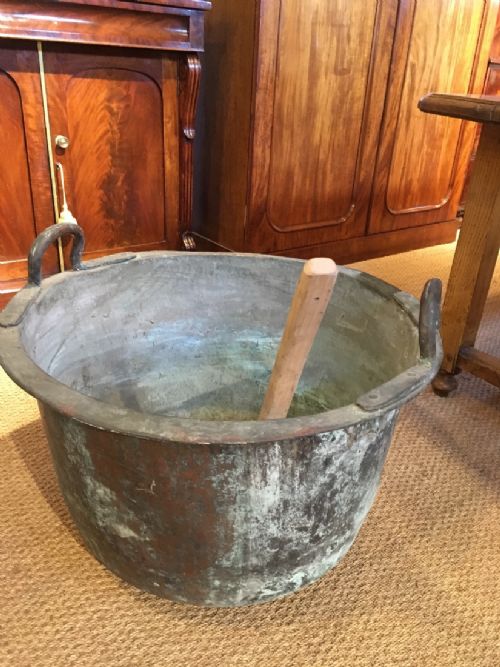 Antique Copper Log Bin