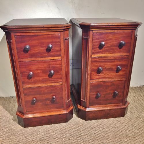 Bedside Cabinets.  Mahogany