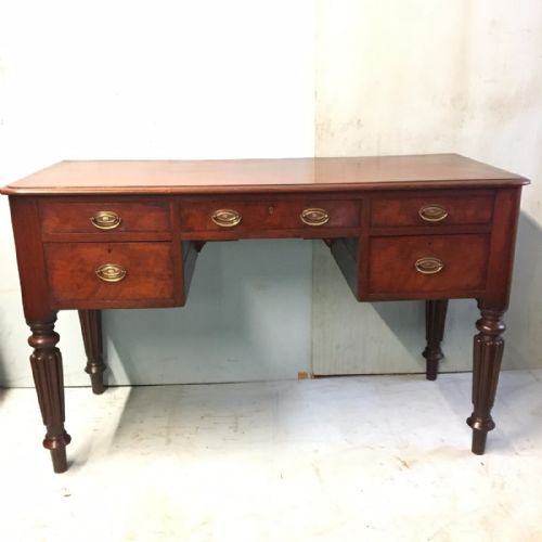 Mahogany Writing Desk 5 Drawer C 1850