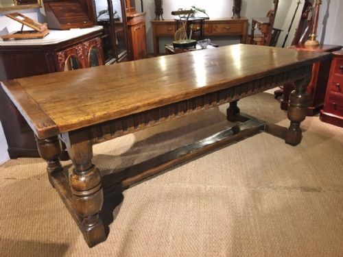 Oak Farmhouse Dining Table/ Refectory Table