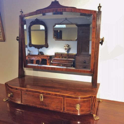 Dressing Table Mirror. Mahogany C 1800