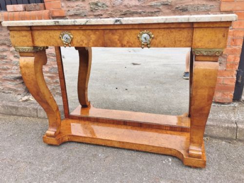 Early 20th  Century Amboyna Console Table