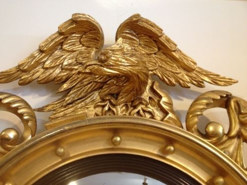 Gilt Convex Mirror