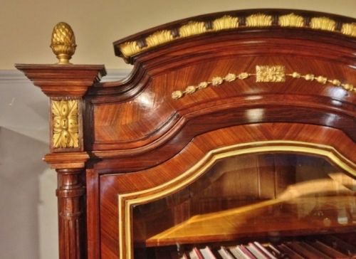 fig 1. BOOKCASE, French Rosewood c 1880