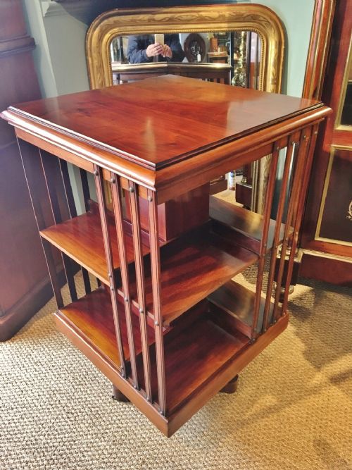 Mahogany Revolving Bookcase C 1910